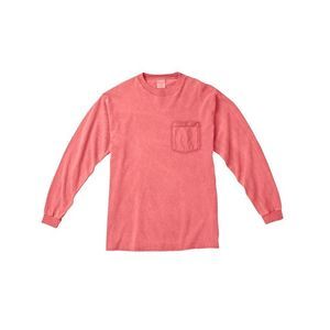 C4410 Comfort Colors RS Long-Sleeve Pocket T-Shirt Neon Red Orange S